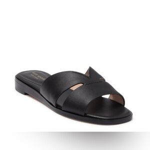 Kate Spade slides in black color. Size 6. Genuine leather.Spring & summer most!